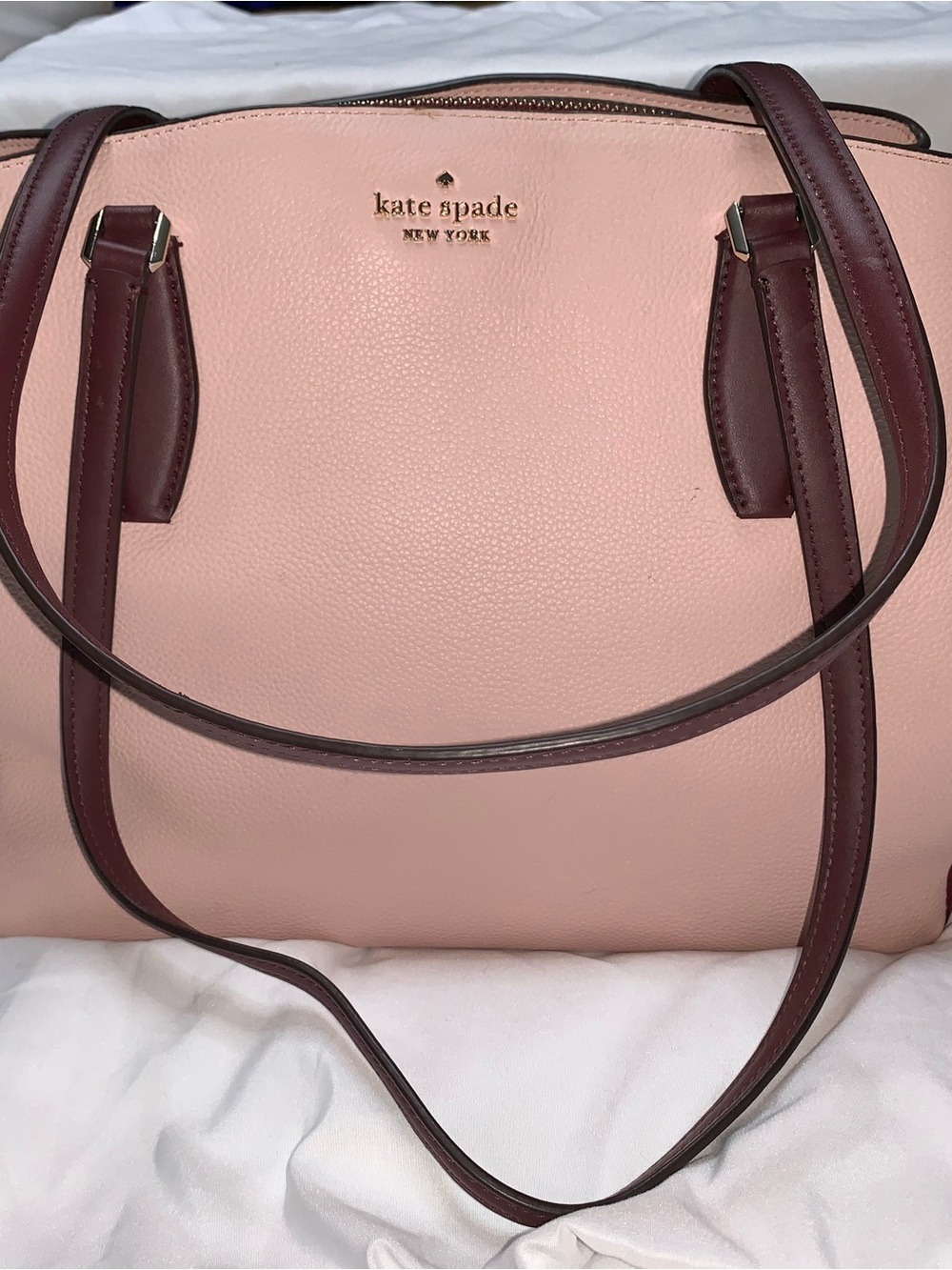 Kate Spade Monet Large Triple Compartment Tote in Rose Smoke